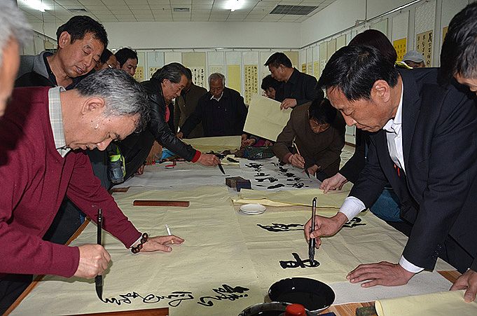 润丰书画院与宁晋书法家协会书画联展精彩图片